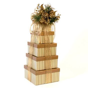 Season's Greetings Tower - Gift Tower
